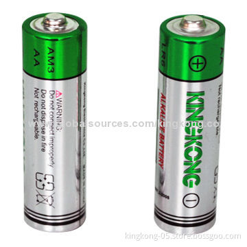 Alkaline Dry Batteries, AA 1.5V Voltage with CE and RoHS Marks, Environmentally Friendly